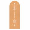 Natural Rubber Arch Shape Cork Yoga Mat Printed Non-slip Sports Mat Sweat-absorbing Oval Curve Pilates Mats 182*68cm*0.5cm