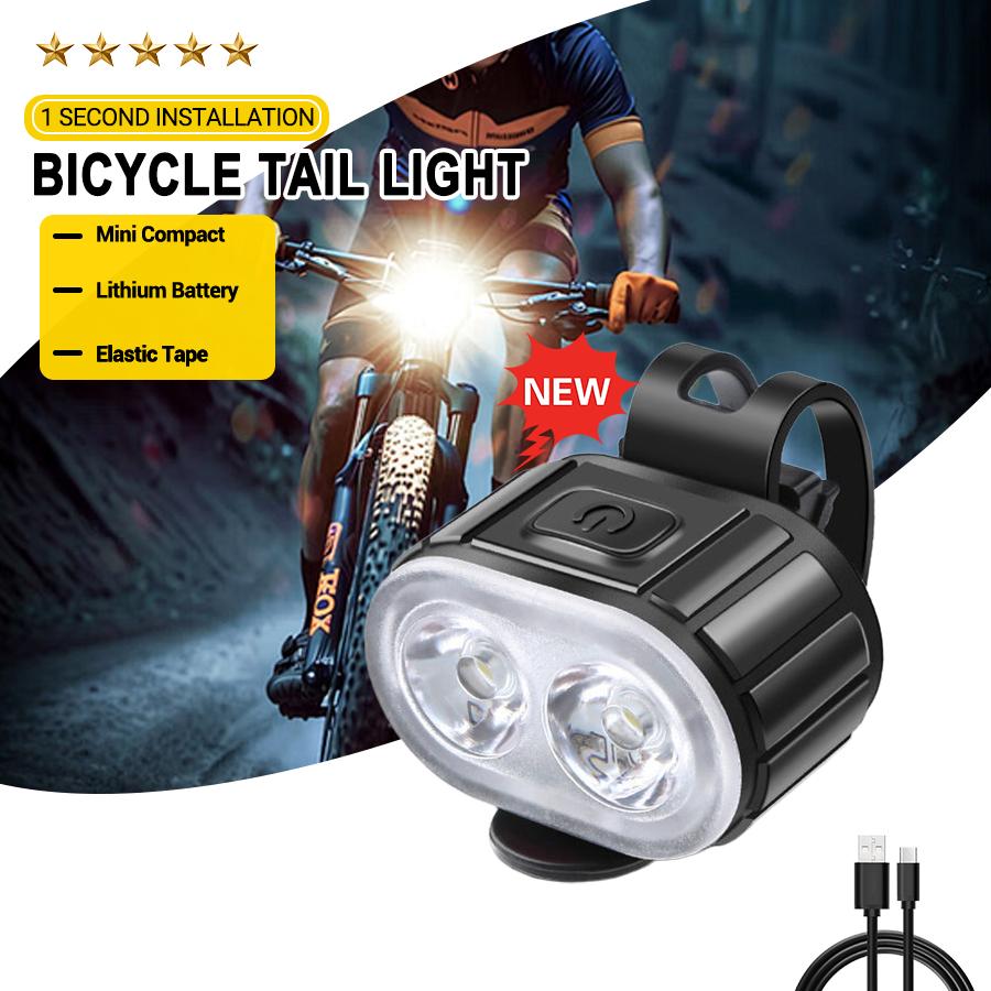 Fahrradbeleuchtung Vorne Hinten Wiederaufladbar Fahrrad Radfahren USB Taschenlampe für Fahrradbeleuchtung Vorne/Hinten/Set Fahrrad Laterne Zubehör