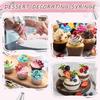 Cake Syringe, Stainless Steel 13-Piece Set, Professional Cream Syringe Stainless Steel with 6 Nozzles, Cake Syringe Cake Accessories, Stainless Steel