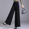 Damen High Waist Weiter Bein Fließende Hose - Schlankmachend, Große Größen, Lässig, Frühling/Herbst/Sommer