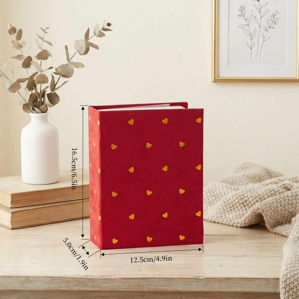 6 Inch 100 Pockets Photo Album Cloth Cover Large Capacity Slip-in Picture Albums Insert Pocket Laminated Photo Storage