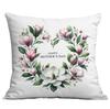 New Mother's Day Creative Wreath Letter Pillow Case Home Sofa Cushion Pillow Case