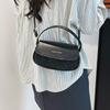 Women's Faux Leather Handbag Versatile Fashion Shoulder Casual Commuting Bags Girl Brand Designer Saddle Handbag KTB