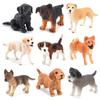 Mini Cute Vivid Dog Figurine Home Decor Simulation Mini Dog Model Miniature Dog Living Room Desktop Ornament Bonsai Decoration