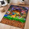 Minecraft Blocky Survival Adventure Printed Rug Durable Stainresistant Carpet For Bedroom Study Home Decor Holiday Gift