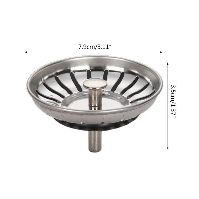 Stainless Steel Sink Drain Strainer Shower Drain Mesh Hair Catcher for Bathroom Bathtub Kitchen Easy to Install