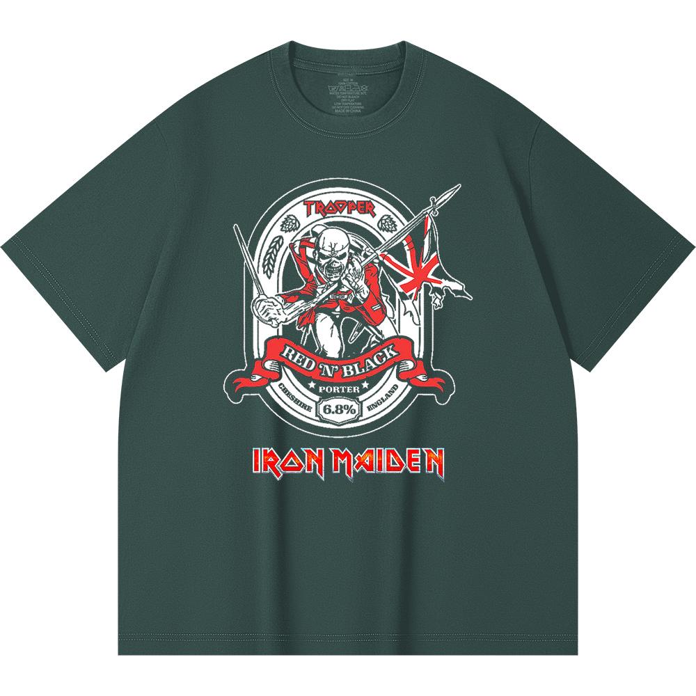 230 g/m² 100% Bavlna T-shirt Heavy Metal Rocková Kapela Tisk Populární Hudby Unisex Těžký Bavlněný T-shirt