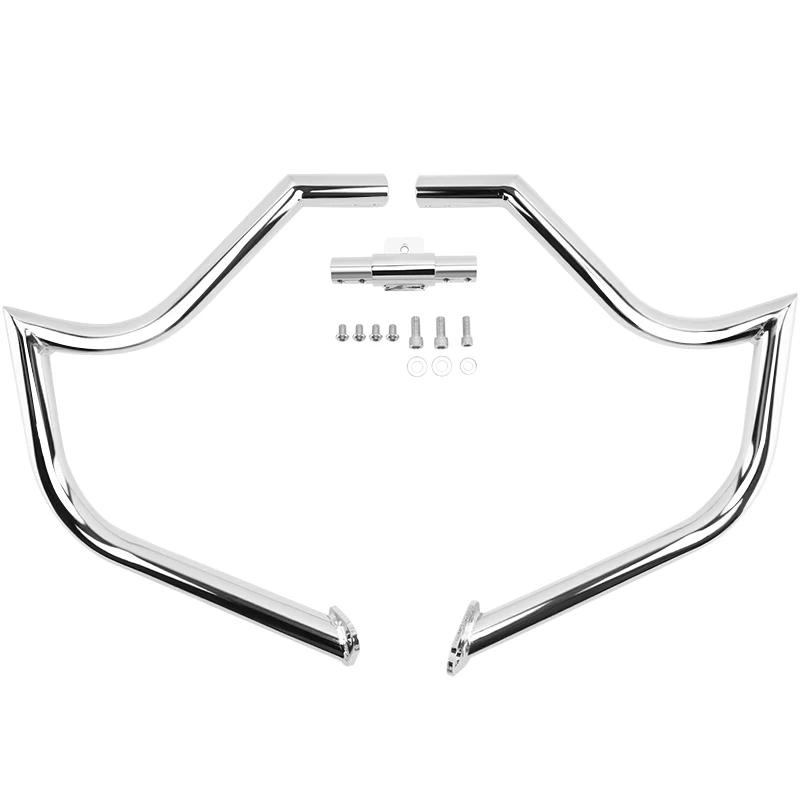 For Harley Touring Road King Street Glide 1997-2008 Motorcycle Front Highway Bar Crash Bar Engine Guard Bumper Black Chrome
