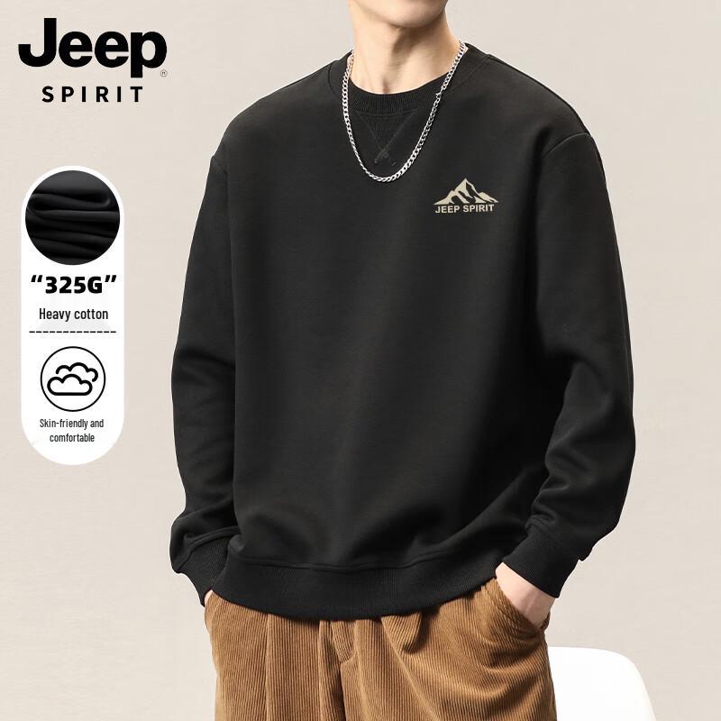 

JEEP SPIRIT Men s Heavyweight Crew Neck Sweatshirt 2XL