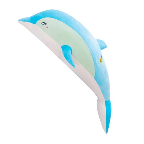 Giant Dolphin Plush Toy Soft Large Dolphin Doll Stuffed Sea Animal Hugging Pillow