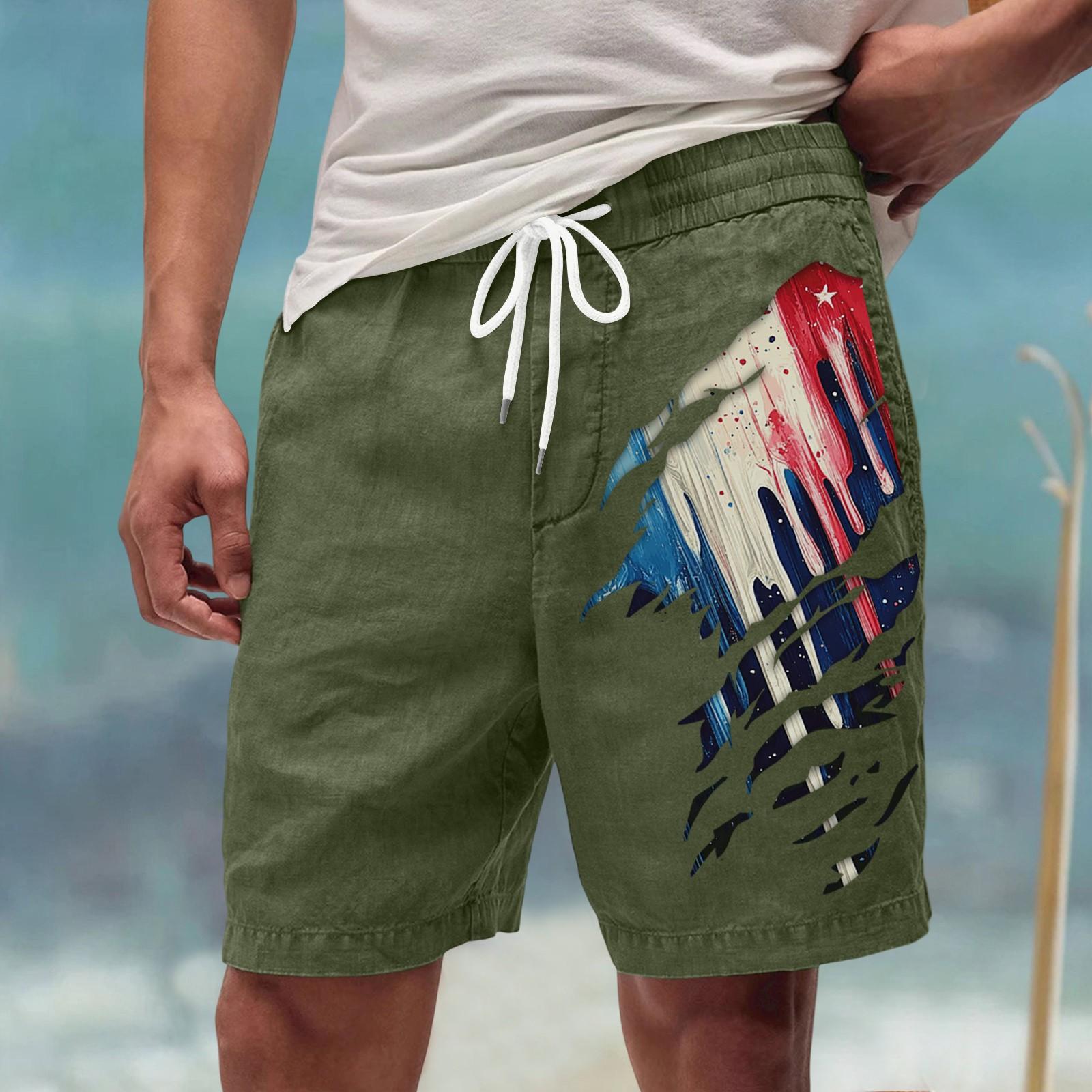 

Мужские летние большие повседневные свободные спортивные брюки пляжные шорты L