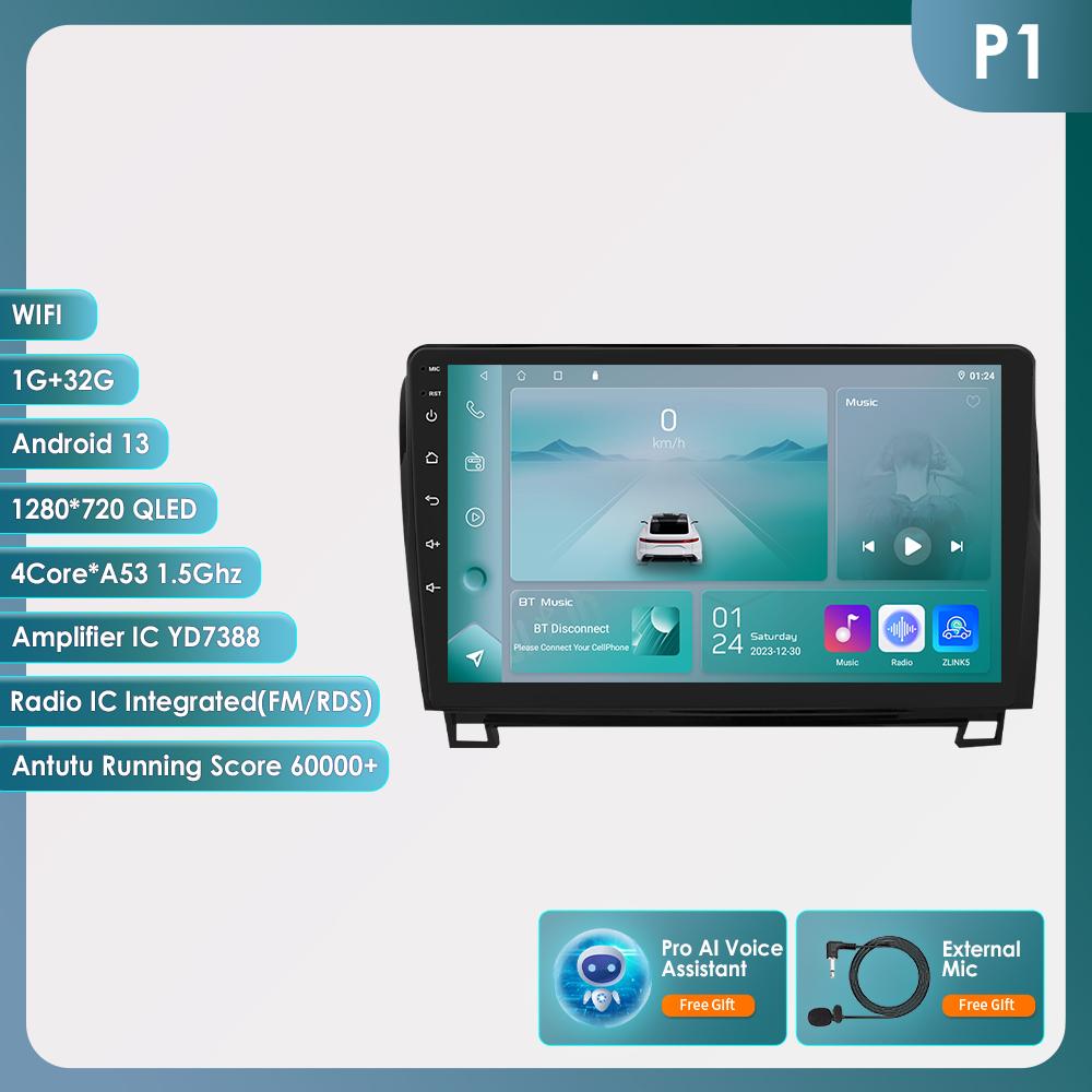 

Hizpo 9-дюймовое головное устройство 2Din Автомобильный Android-радио Мультимедийный плеер для Toyota Tundra Sequoia 2 Din Авторадио Видео GPS Navi WiFi Carplay 4G DSP DVR Cam HC1 4Core 1G 32G AI