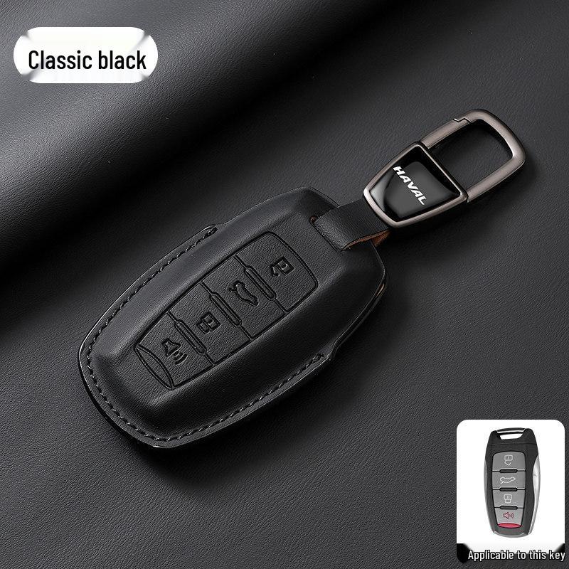 Universal Genuine Leather Key Cover for Great Wall Haval H6, H2M6, Big Dog, Menglong F7
