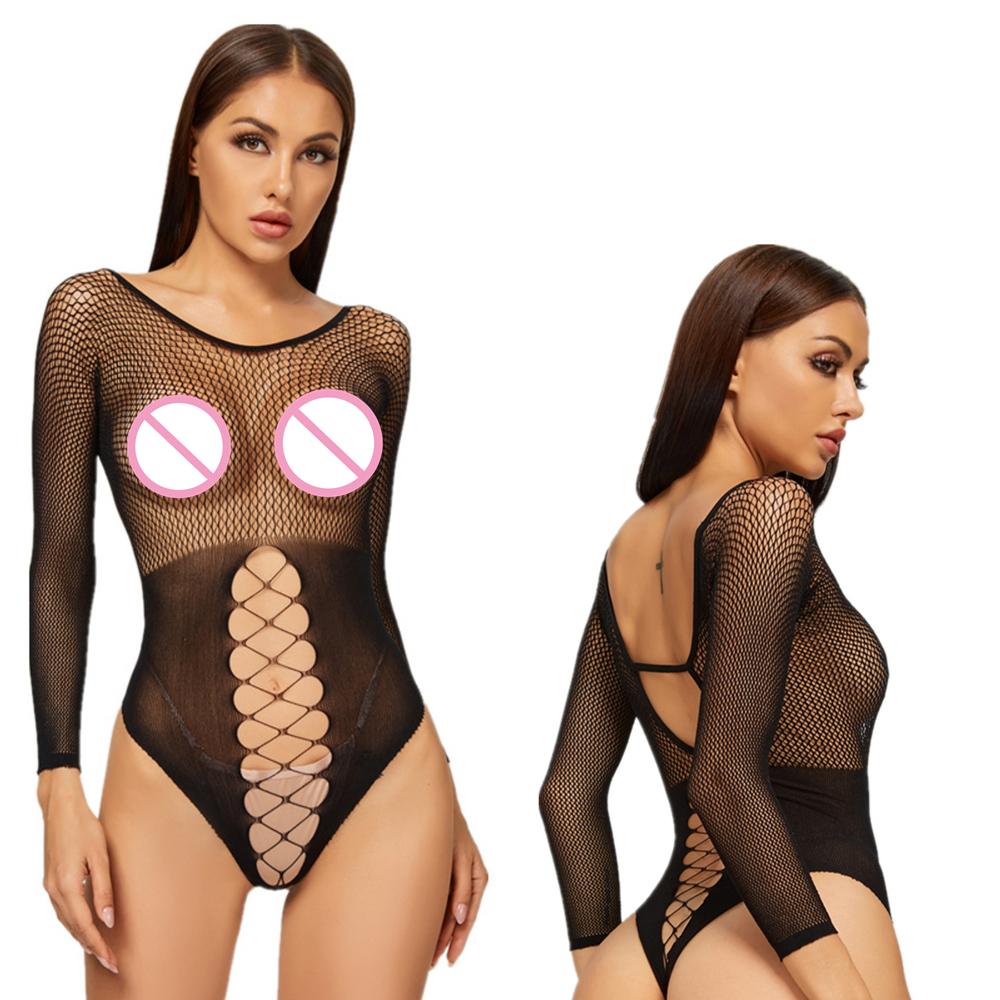 Women Sexy Lingerie Teddies Shiny Glossy Swimwear Cupless Open Crotch Teddy Thong Leotard Open Breast Bodysuit Erotic Underwear