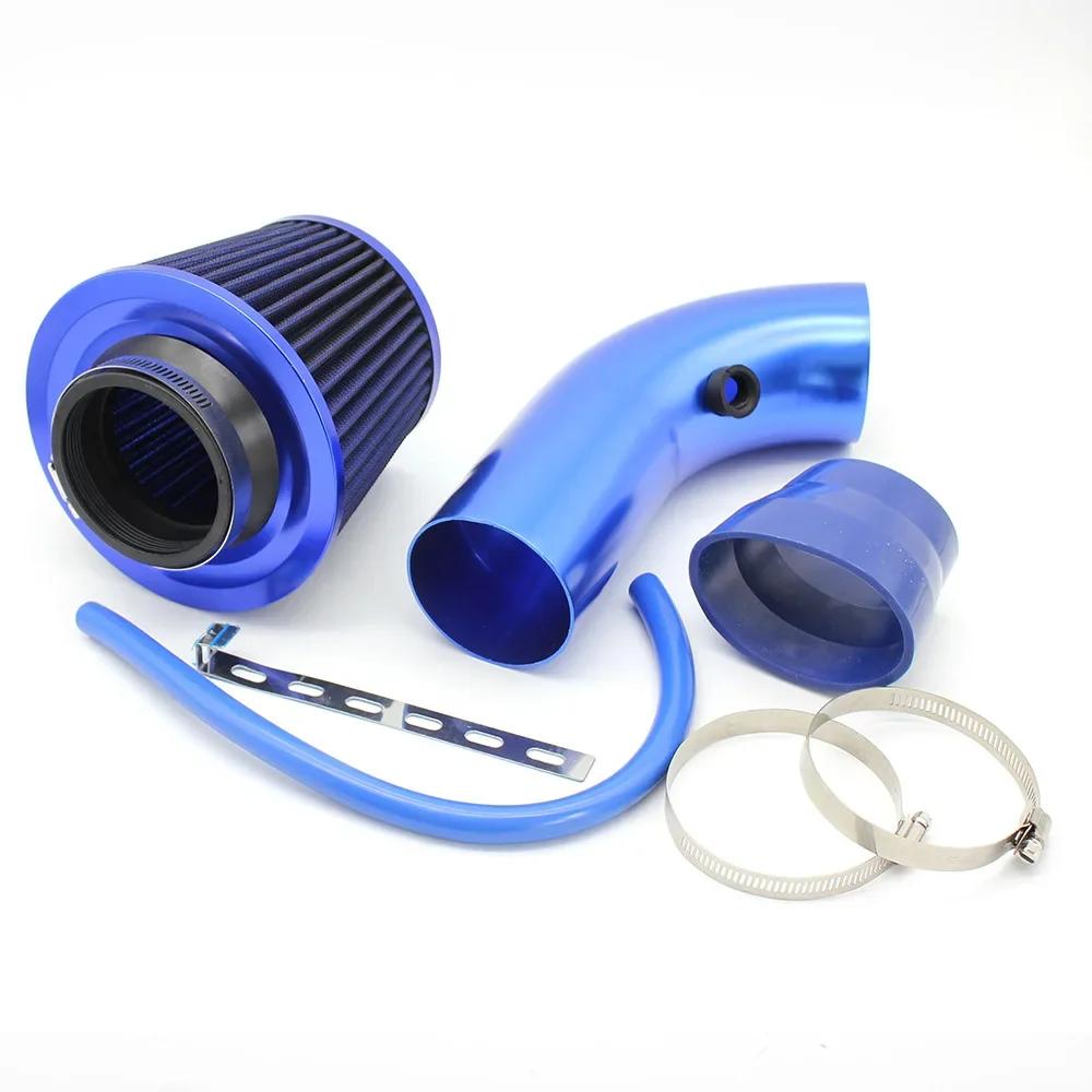 76mm Auto Umgerüstet Winter Pilzkopf Luftfilter Ansaugrohr Filter High Flow Hoch Kaltluftfilter Aluminium Rohr Kit