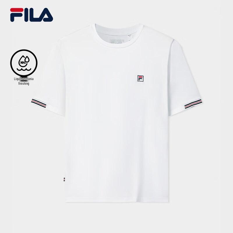 Мужская базовая вязаная футболка FILA с круглым вырезом