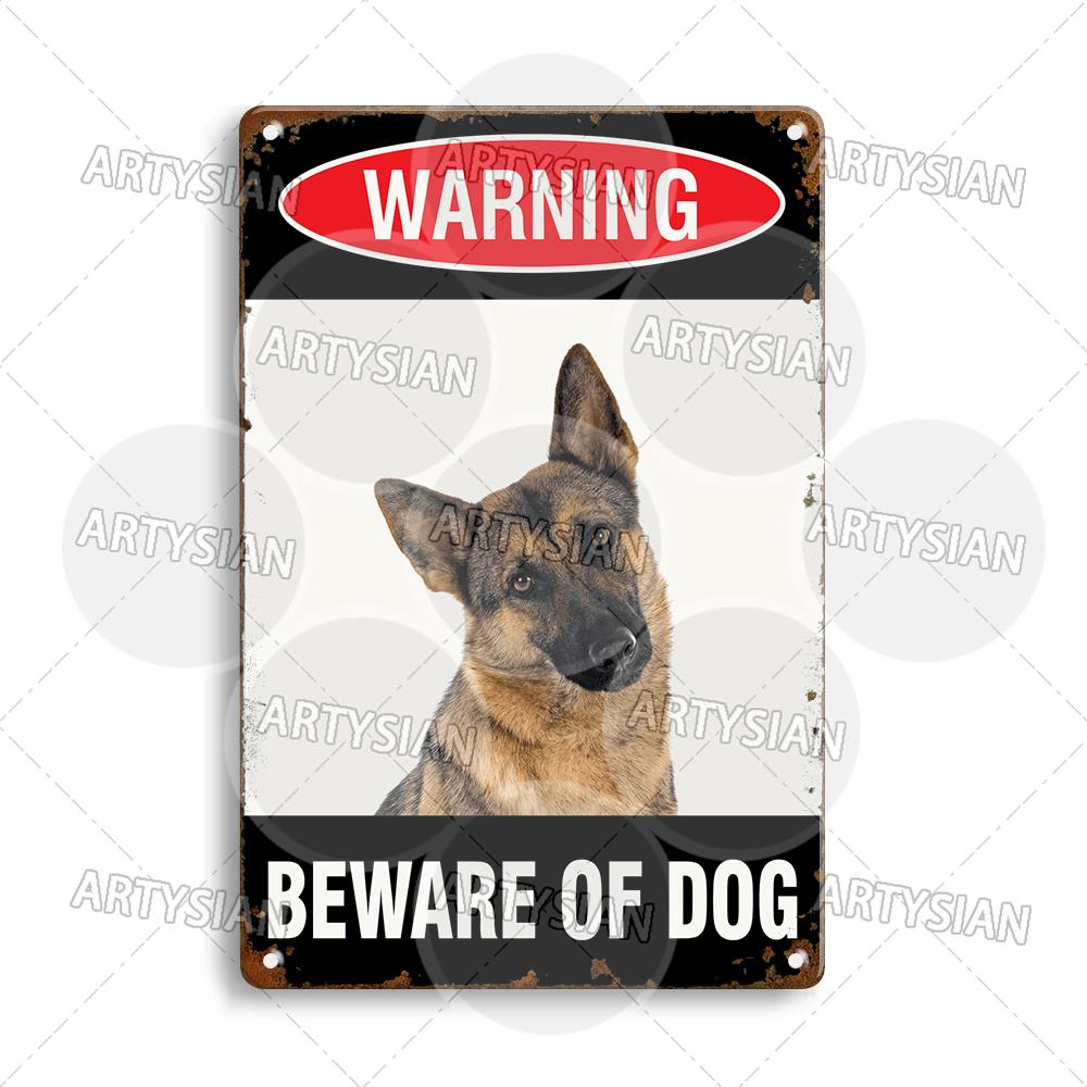 Beware Of Dogs Metal Sign Bichon Bulldog Schnauzer Pit Bull Shar Pei Chihuahua Maltese Greyhound Cairn Staffordshire Great Dane