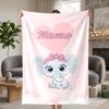 Warm Elephant Custom Flannel Blankets Soft Warm Cozy Throws for Home Decor Holiday Gifts