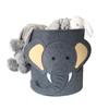 Large Capacity Cartoon Felt Storage Basket Jumbo Organizer