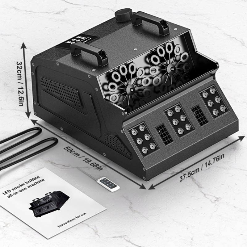 

1500W 3-IN-1 LED Stage Light Effect Projector DJ Disco Party Atmosphere Props Stage Bubble Fog Machine