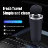 Compact Leakproof Mini Car Trash Can with Easy-Press Pop-Up Lid Durable Odor-Blocking Waterproof ABS Bin for Cup Holders Storage
