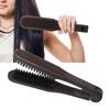 Wooden Hair Straightening Comb, Anti-Static Double Brush Design for Straight Hair, with Unique Handle for Sy   and Use As a Hair Dryer