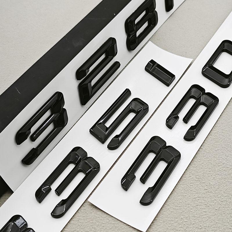 3D ABS Černé Logo Písmen Značka na Kufr 320i 325i 330i Nálepka Znak pro BMW Řady 3 320i 325i 330i 318i Označení Zadní Části