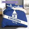 Everton Football Club Pattern Bedding Quilt Set  Home Decoration  Gift (1 * duvet cover + 2 * pillowcase  without core)