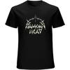 Danshaosu Diamond Head Logo Vintage T Shirt Short Sleeve Funny Top Black