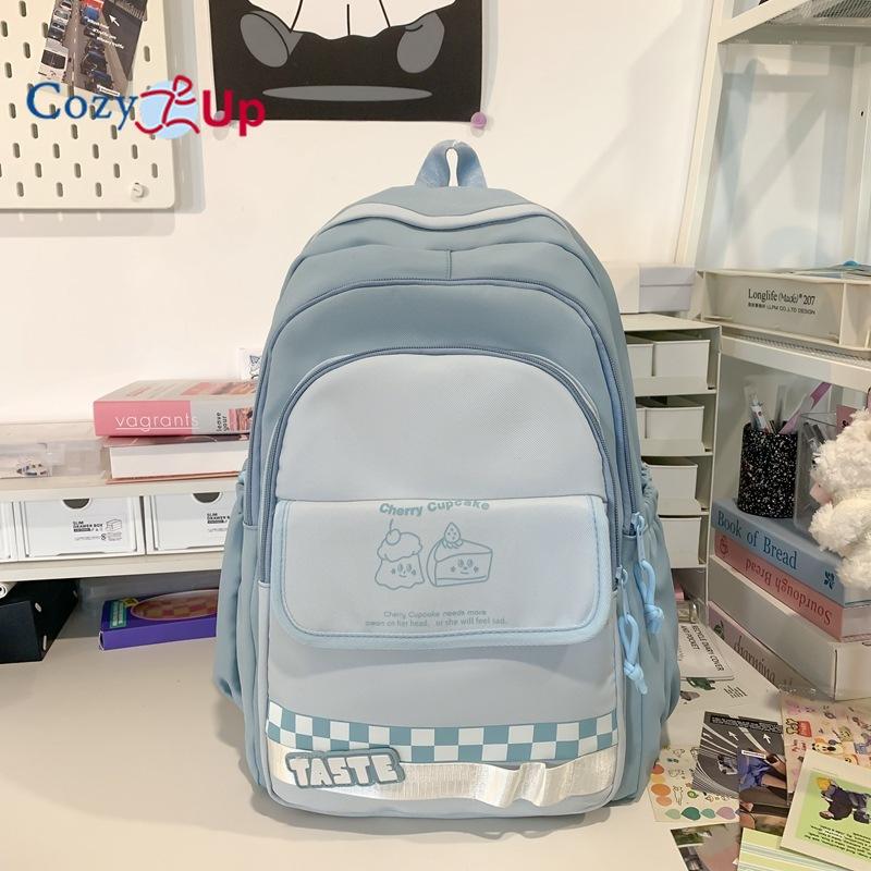 Милый рюкзак для девочек контрастного цвета — фото 10