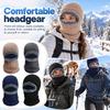 Winter Lined Thick Knit with Face Cover for Cold Outdoor Activities