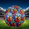 Mighty Morphin Power Rangers Print Size 5 Soccer Ball, PU Wear Resistant Football for Match Training and Daily Practice, Birthday Gift for Soccer Fans