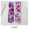Socks Tie-dye Women's Socks Medium Tube Non-slip Yoga Floor Sports Socks Anti-pilling Casual