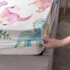 Cute cartoon little dinosaur pattern bed hat four-piece bedding set bedroom dormitory bedding decoration