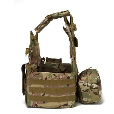 Combat Camo Nylon Webbed Gear Tactical Vest 6094 Pouch Body Armor Hunting Carrier Airsoft Military Army Vest