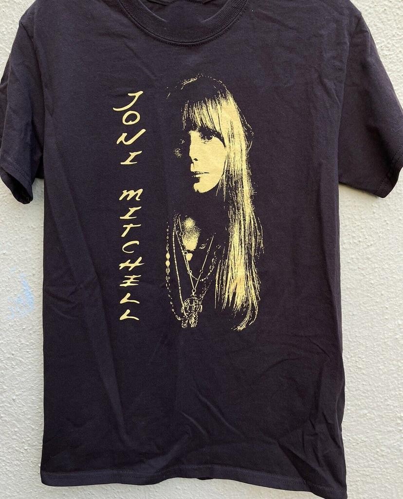 VTG 90s Joni Mitchell Song To A Seagull Gift For Fan Black All Size Shirt