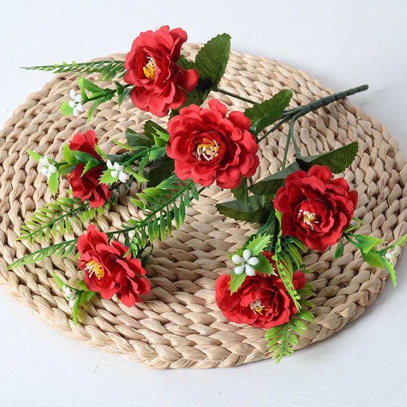 Artificial Chrysanthemum Wedding Decor With Lifelong Faux Flowers For Outdoor Celebrations