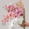 9 Head Artificial Phalaenopsis Branches Real Touch Fake Flowers  Office Desktop