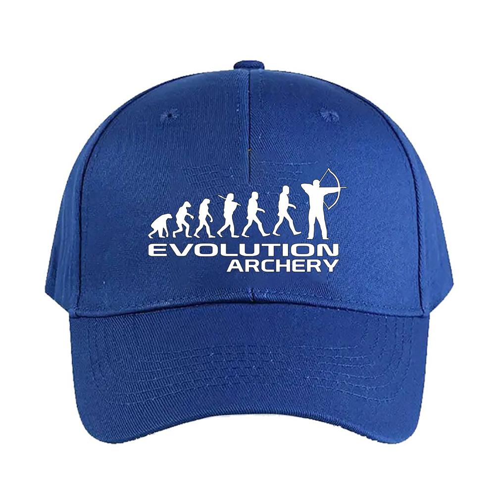 Evolution Of Archery funny Cap Summer Woman Man Baseball Cap Adjustable with Curved Brim Duckbill Cap Protection Sun Hats