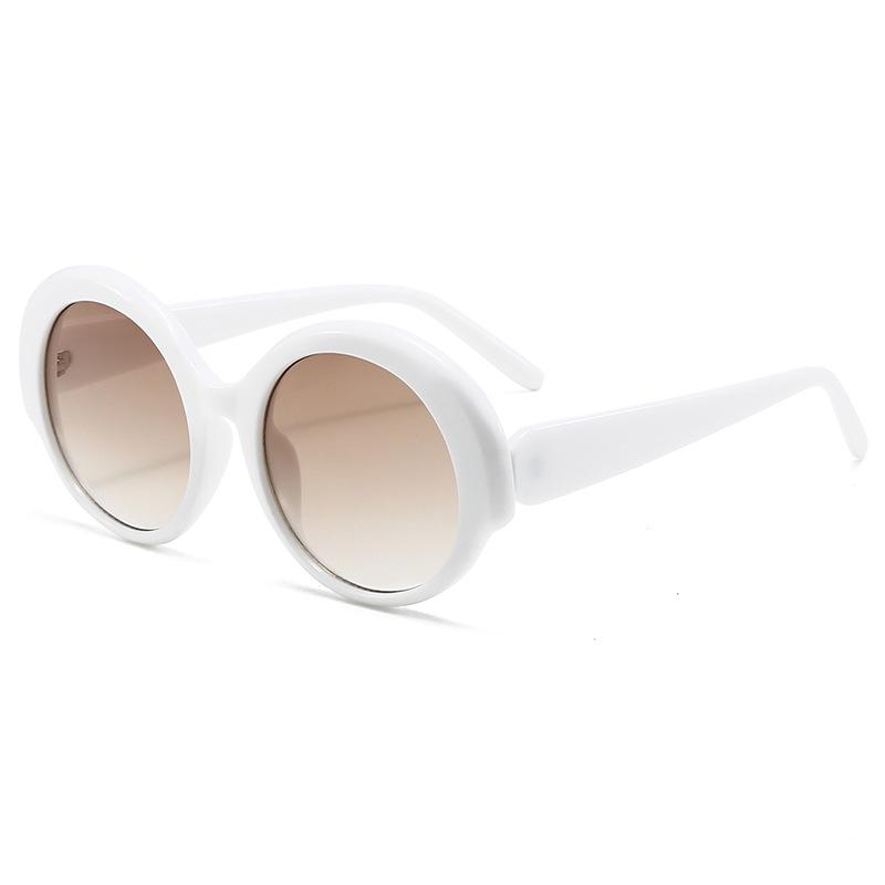 Retro Runde Sonnenbrille für Damen Herren Vintage Mode PC Rahmen Runde Sonnenbrillen Unisex Brillen