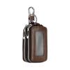 Leather Case for Double Car Smart RFID Zipper Bag with for Remote Brown [uxcell] Keys, Compatible, Keychain, Conkey,