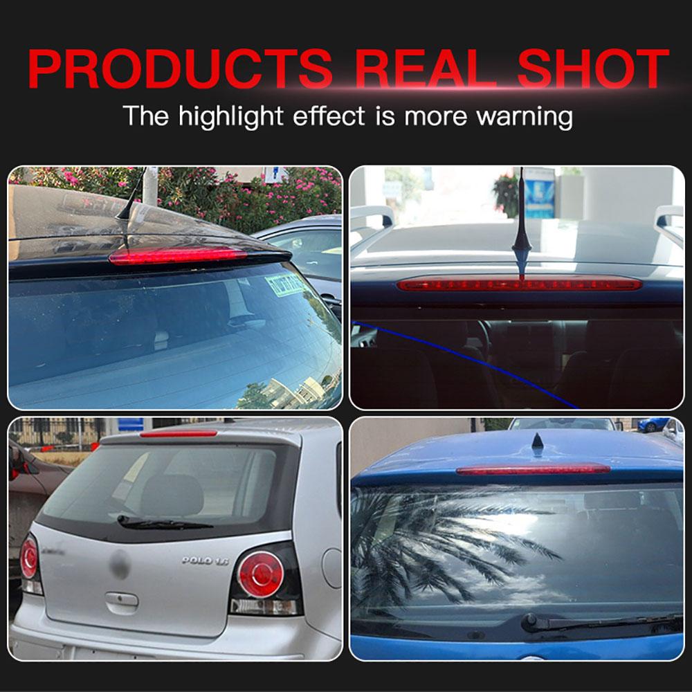 1 Stück Getöntes LED Dritte Bremsleuchte Projektor Hinten Rotes Rücklicht Bremslicht für VW Polo IV MK4 9N 9N3 Schrägheck 2002-2010 OEM:6Q6945097