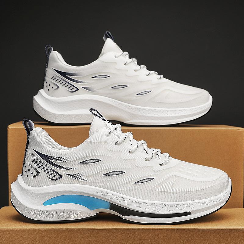 Sneakers men's autumn new fly-woven mesh men's shoes running shoes men's shock-absorbing ultra-light casual trendy shoes
