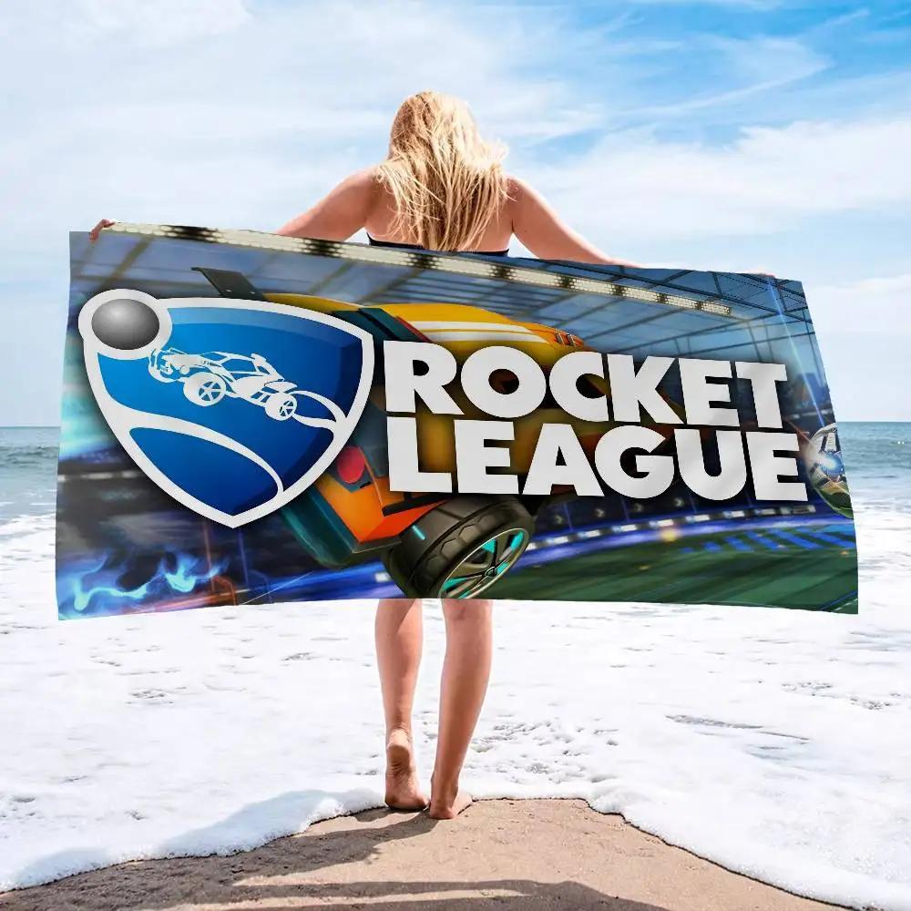 Asciugamano da Spiaggia Rocket League Cartone Animato Carino Estate Bambini Grande Bagno Piscina Asciugamano da Spiaggia Microfibra Assorbente Per Nuoto Viaggio