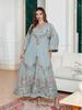 In-Stock Embroidered Sequin Abaya Dress for Women