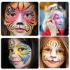 Highly Pigmented Face Paint Body Palette, 8 Grids Pigment for Art Painting, Water Makeup Soluble Halloween Costume Party Festival Stage Cosplay