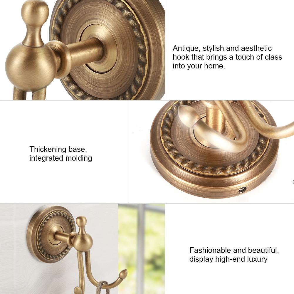 Details about / Brass Bathroom Bath Robe Hook Towel Clothes Holder Hat Coat Handbag Wall Hanger