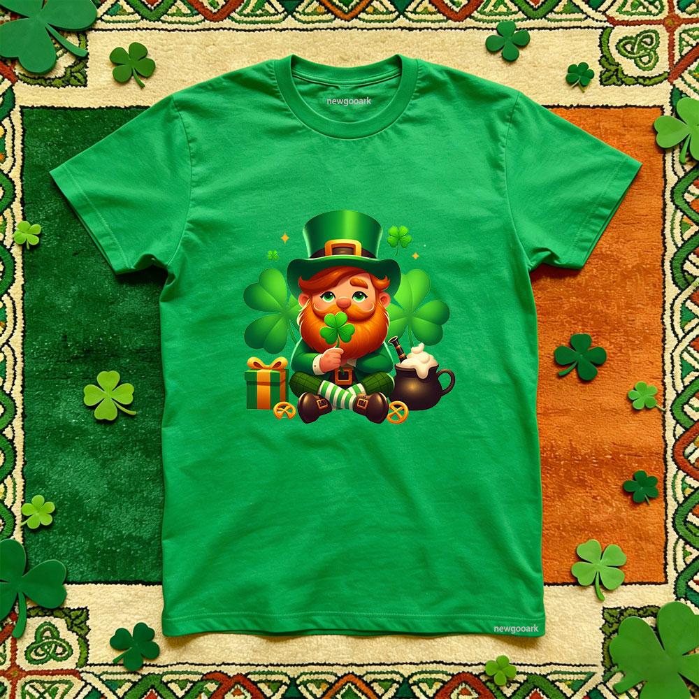Saint Patrick lucky Irish green Retro t shirt Unisex cotton funny festival printed T shirt Casual woman man Adult Party tee