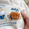 Neue Babykleidung Spätherbst und Frühwinter Strampler Cartoon Bär Fleecegefüttert Warmer Körperwärme-Anzug Baby Verdickte Kleidung