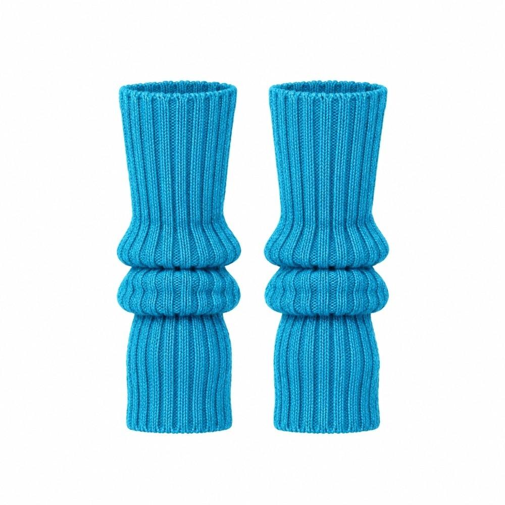 1 Pair Keep Warm Ribbed Leg Warmers Windproof Boot Cuffs Cute Knitted Foot Cover  Kids Girls
